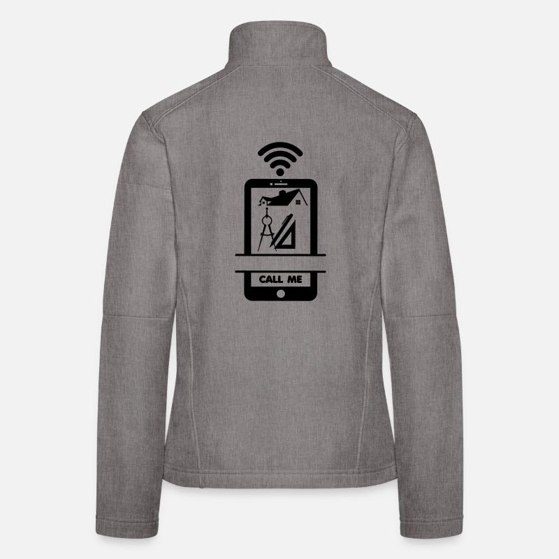Dessin de construction? Appelez-moi l’architecte! Veste en tissu softshell Femme