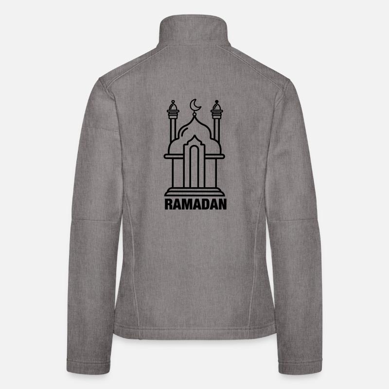 Mosquée du Ramadan transparente Veste en tissu softshell Femme