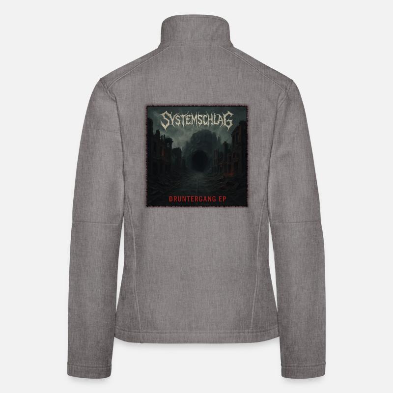 Système de marchandisage de bande de course Veste en tissu softshell Femme