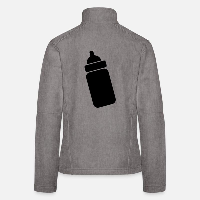 Image de teinte transparente du biberon Veste en tissu softshell Femme