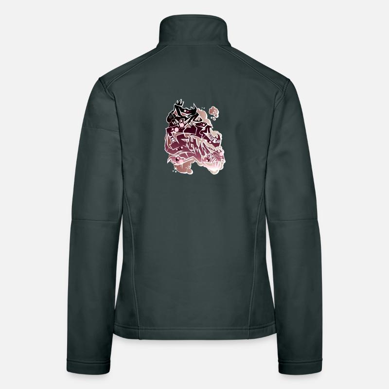 Dragon Graffito Abstrait Veste en tissu softshell Femme