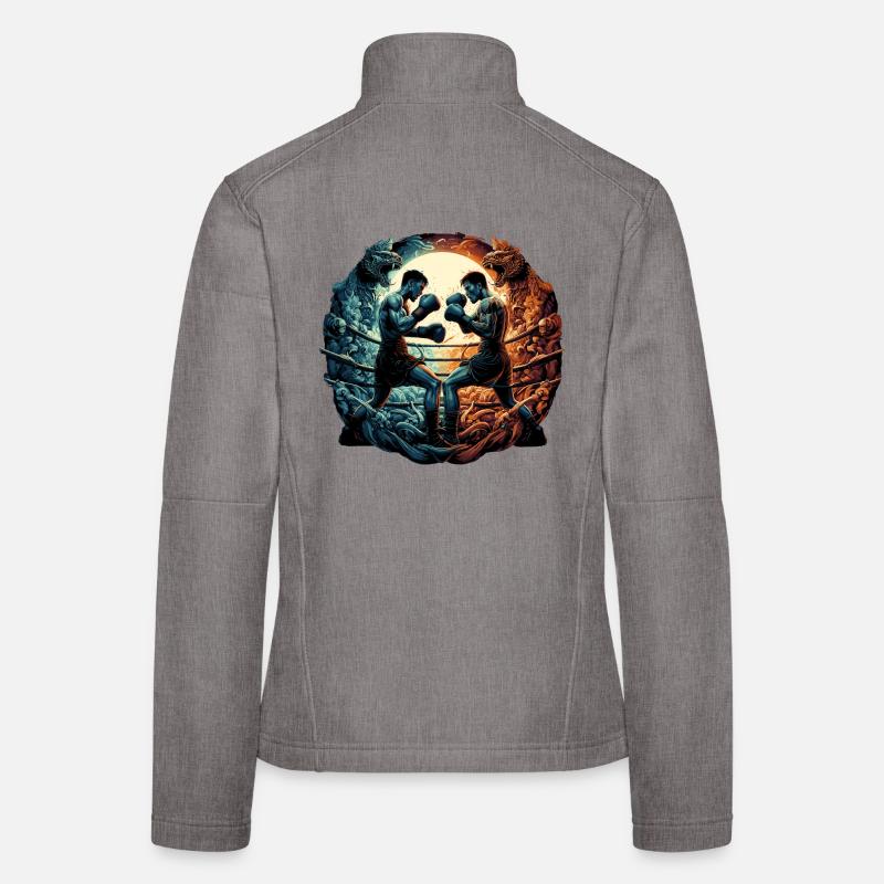 Cadeau de boxe Muay Thai Thai boxe kickboxing Veste en tissu softshell Femme