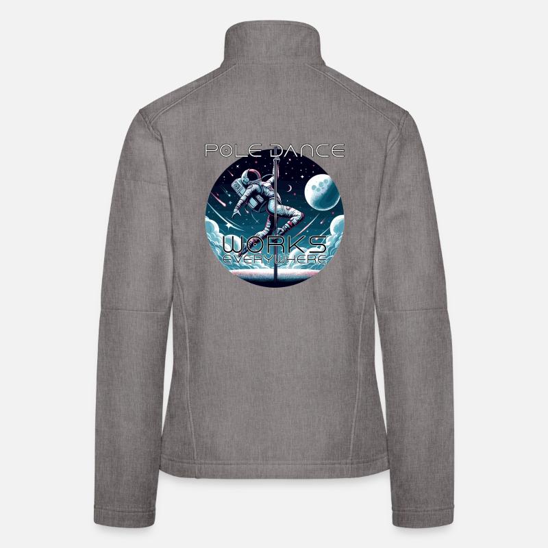 Pole Dance Astronaut Pole Dance Gift Women's Softshell Jacket
