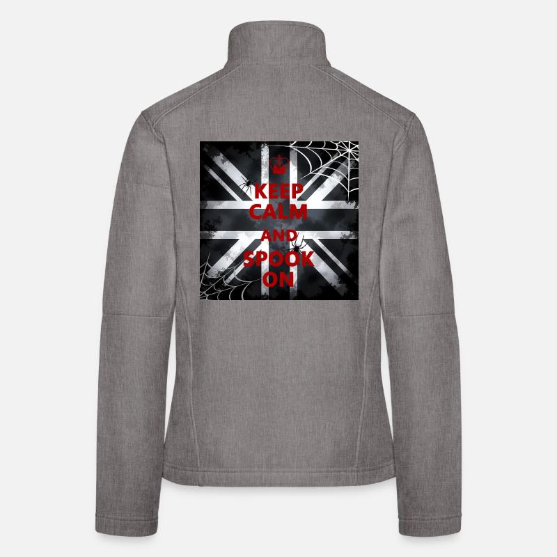 Keep Calm Spook Red Women's Softshell Jacket