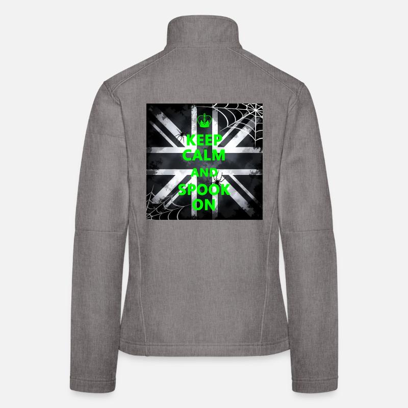 Keep Calm Spook Green Women's Softshell Jacket