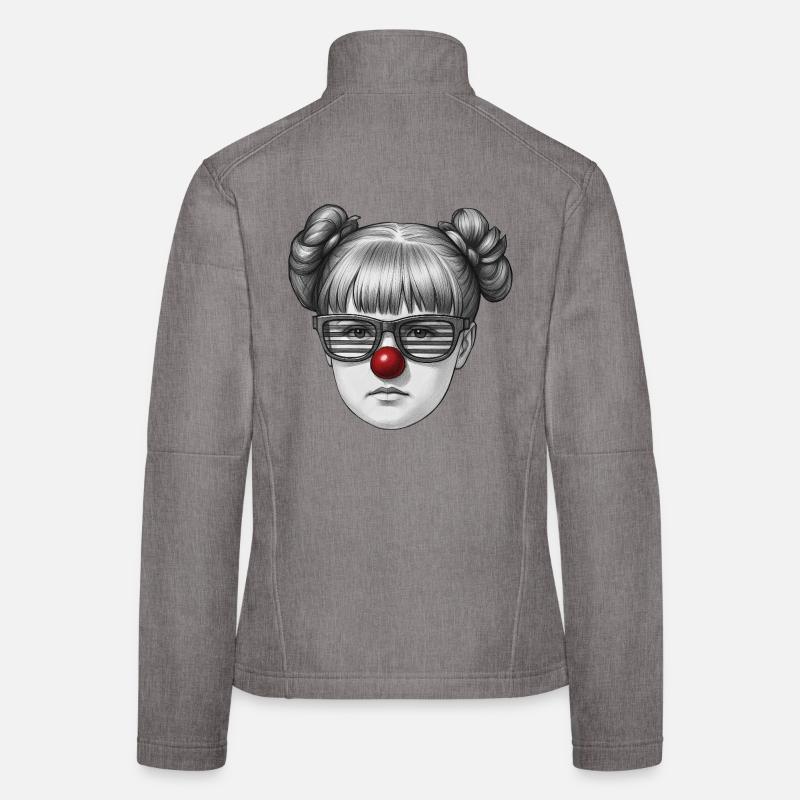 I'M A FUNNY GEEK #1 - geek & scifi - Women's Softshell Jacket - heather grey