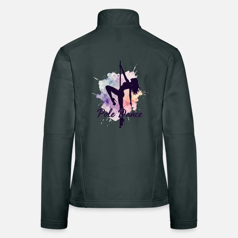 Pole Dance Poledancerinnen Aquarell stark Geschenk Frauen Softshelljacke