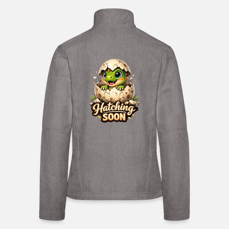 Süßer Baby Dinosaurier - Hatching Soon Dino Frauen Softshelljacke