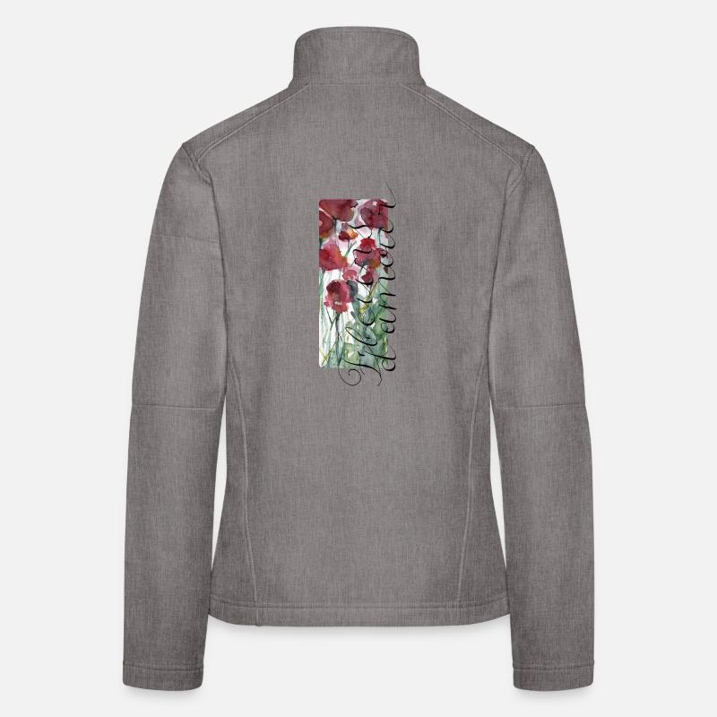 Saint-Valentin / Amour / Fleurs / Fleurs_d_amour Veste en tissu softshell Femme