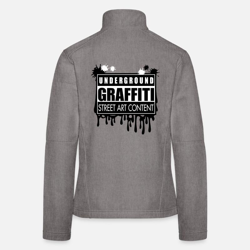Underground graffitis flex Veste en tissu softshell Femme