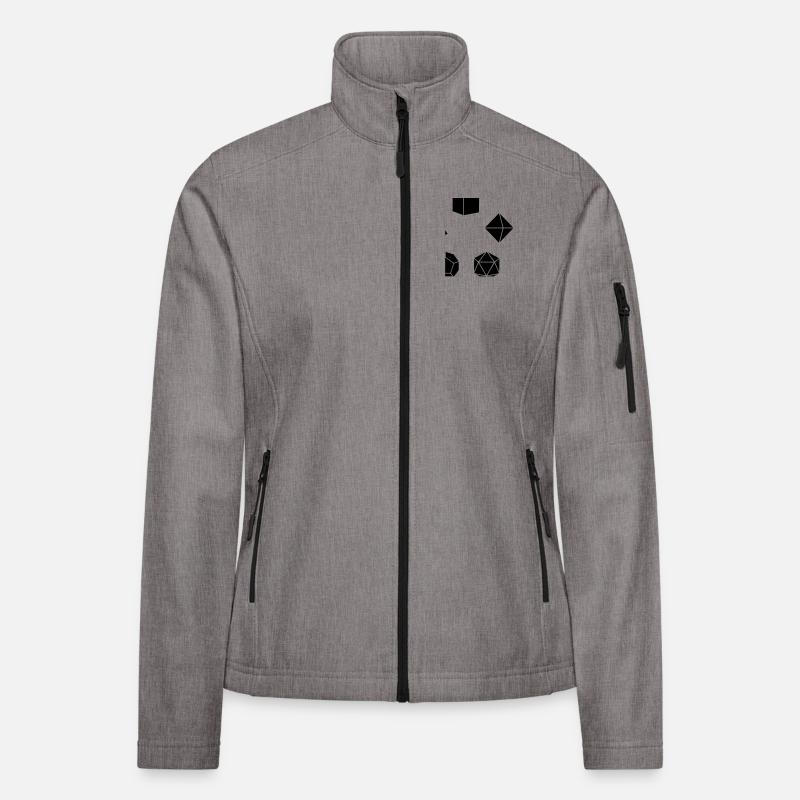 Ensemble de dés Stylo et Feuille Veste en tissu softshell Femme