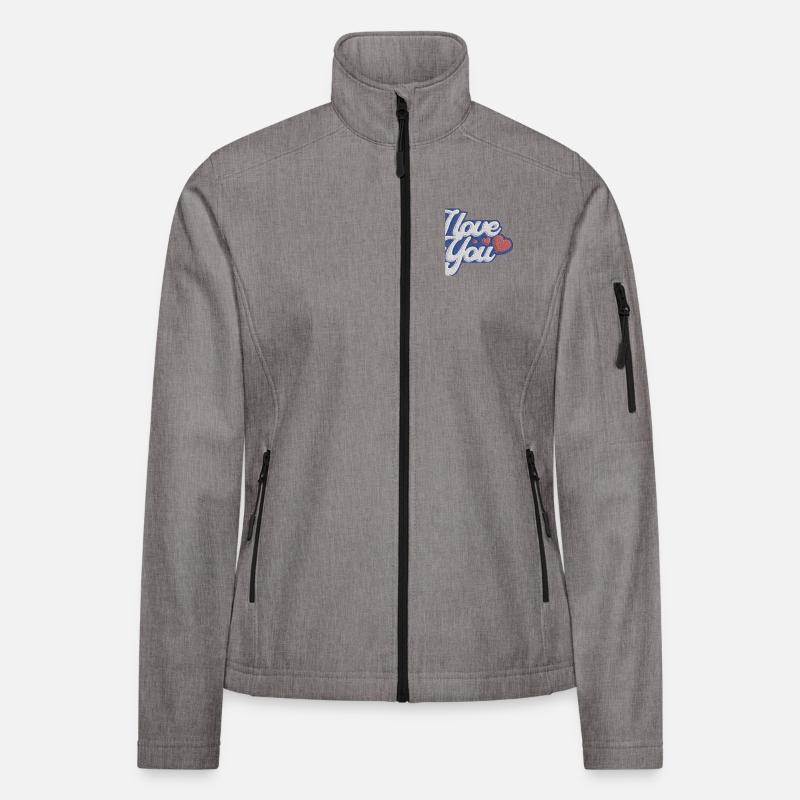 Ich liebe dich – Botschaft der Liebe Frauen Softshelljacke
