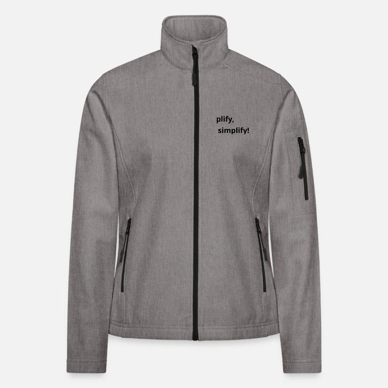 Simplify, simplify! Frauen Softshelljacke