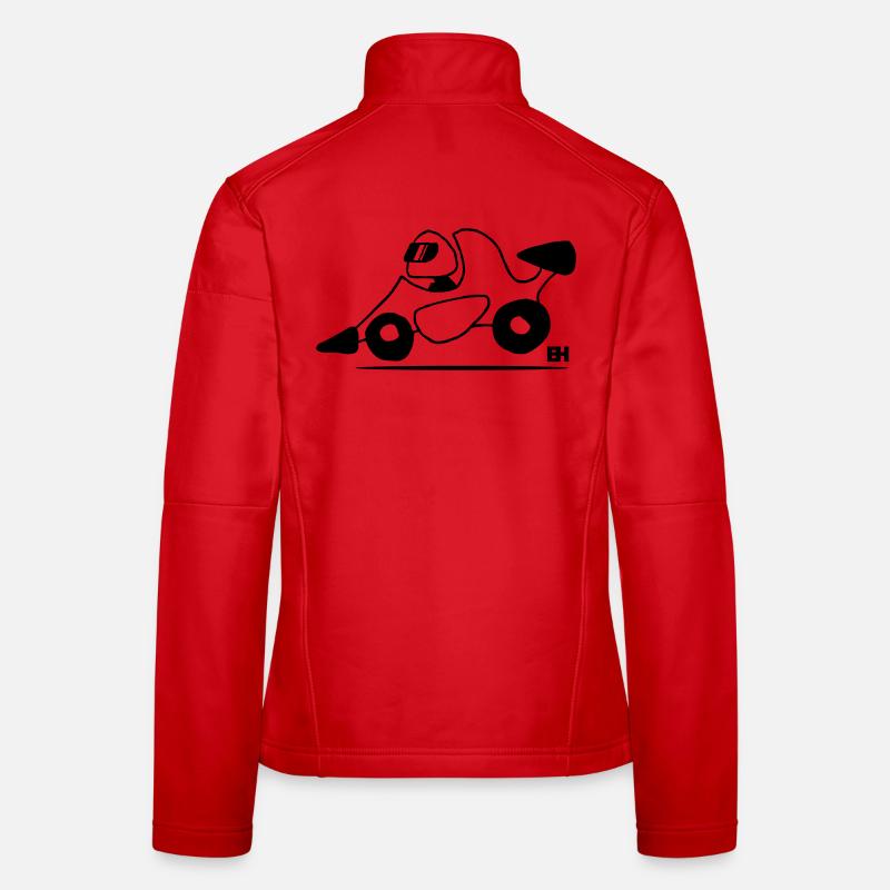 voiture de course Veste en tissu softshell Femme