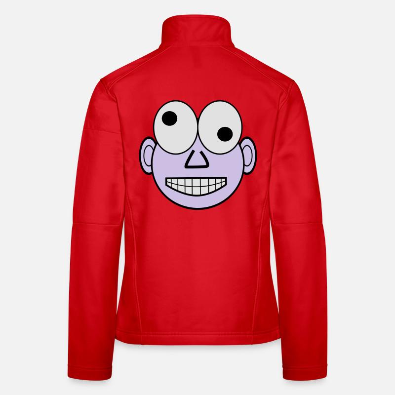 Lustiges Gesicht Frauen Softshelljacke