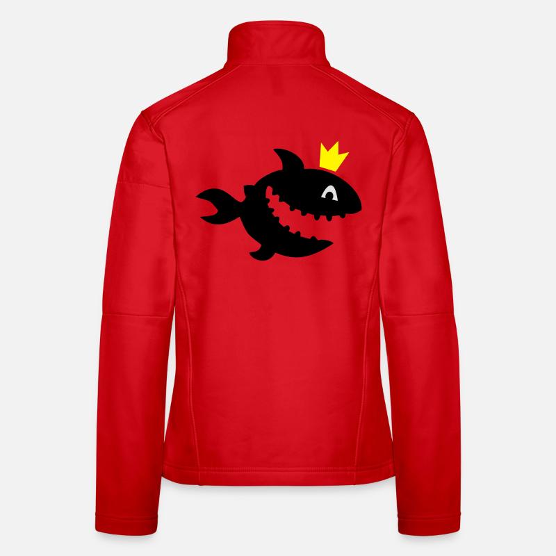 requin Veste en tissu softshell Femme
