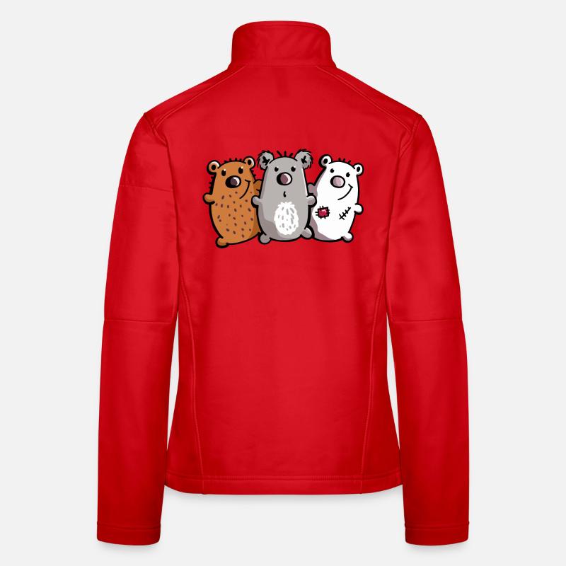Bären Trio - Bärchen - Koala - Eisbär - Braunbär Frauen Softshelljacke