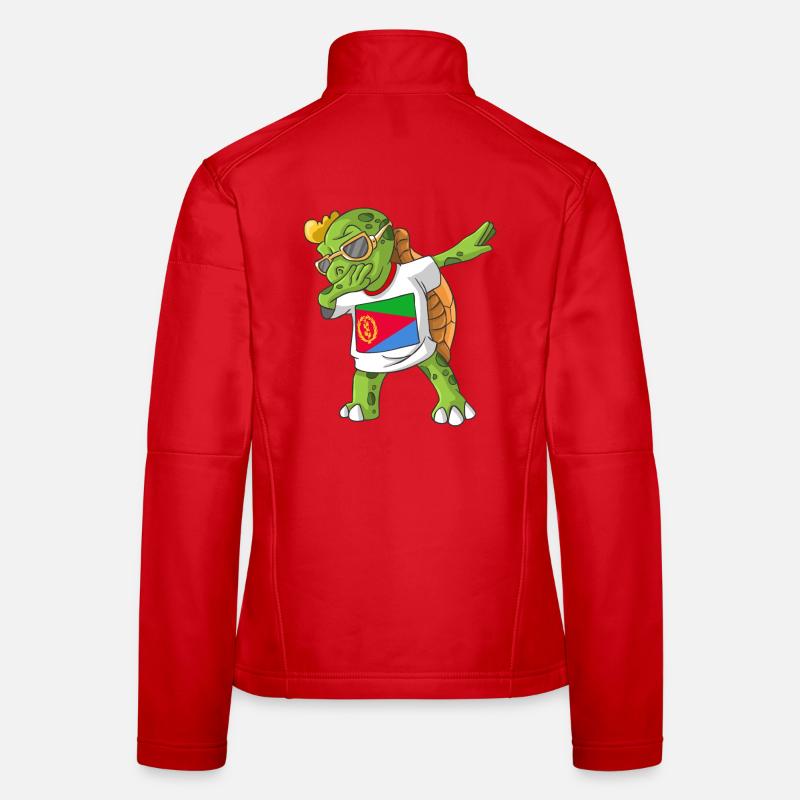 Eritrea Dabbing Schildkröte Frauen Softshelljacke