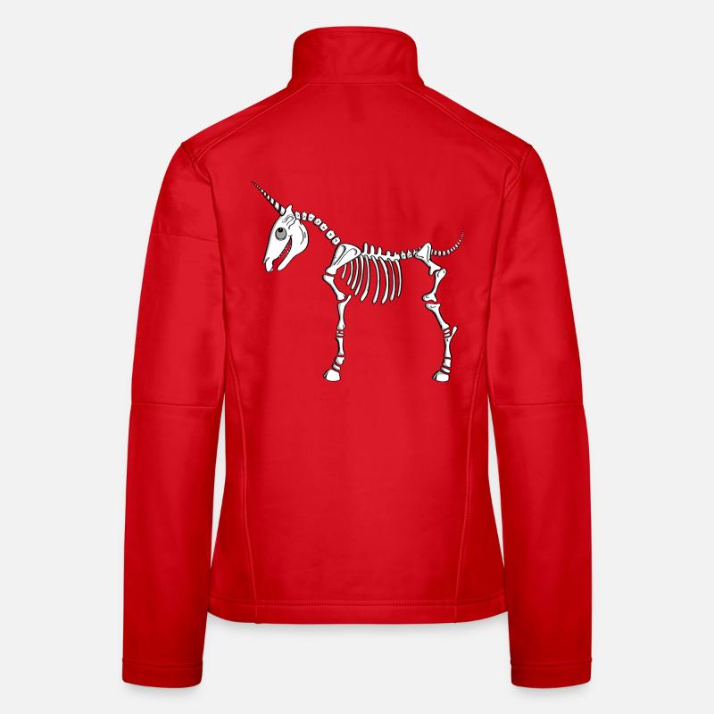 Unicorn Skeleton - Unicorns - Mythical Creatures - Comic Women's Softshell Jacket