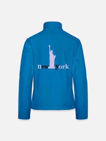 New York - Frauen Softshelljacke - Rot - Hinten