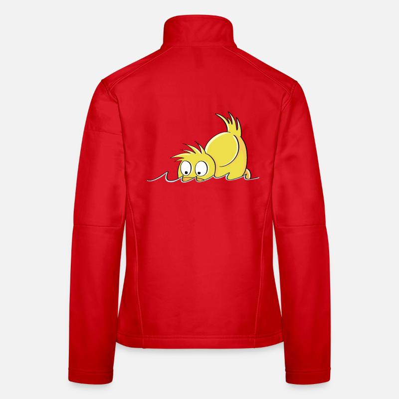 Tauchende Ente - Entchen Comic Frauen Softshelljacke