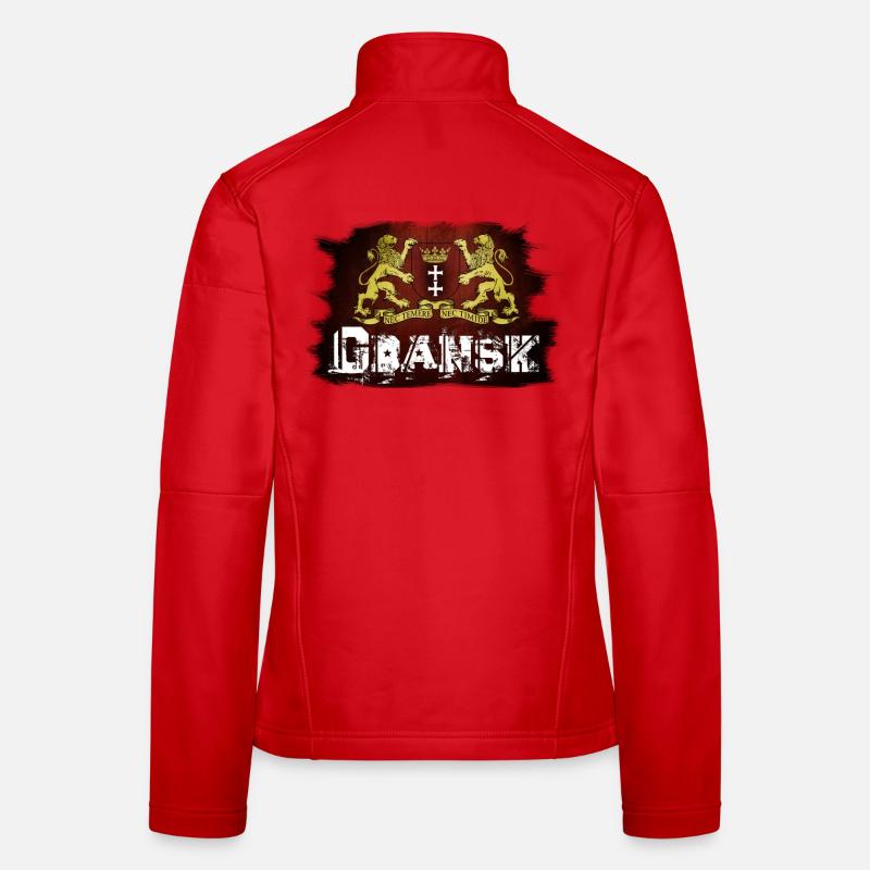 Danzig - Polen - Frauen Softshelljacke - Rot