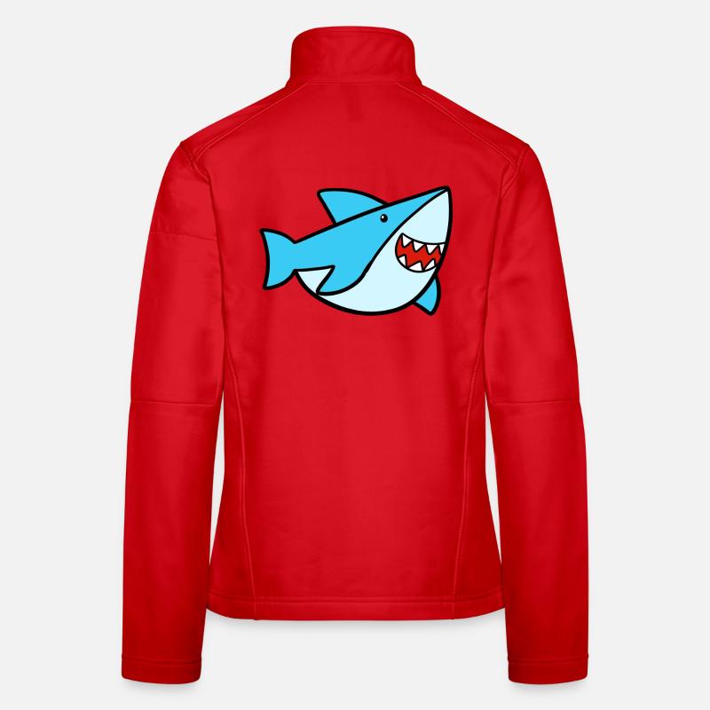 Requin mignon Veste en tissu softshell Femme