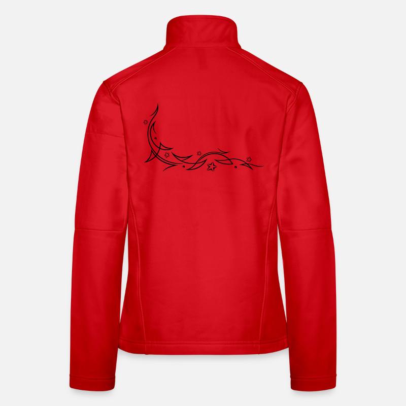 Tribal with stars Women's Softshell Jacket