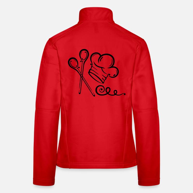 Cooking cap, cook, kitchen, cooking spoon Women's Softshell Jacket