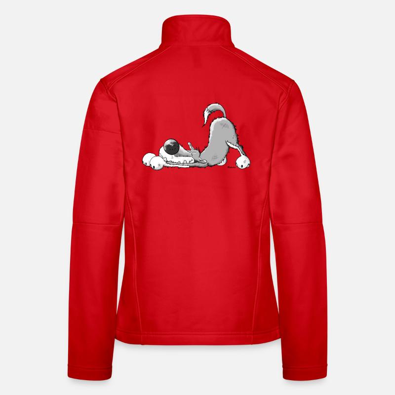Happy Grey Wolf Women's Softshell Jacket