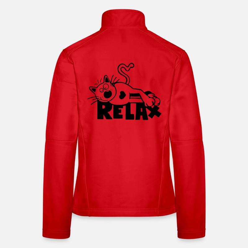 Relax Katze Frauen Softshelljacke