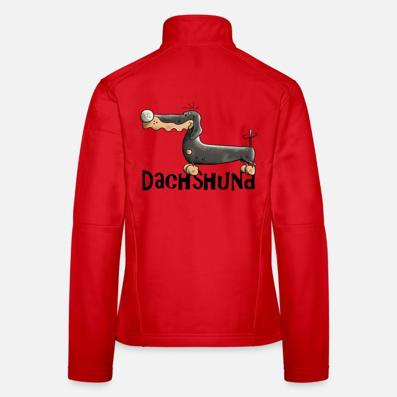 Desideria der Dackel Frauen Softshelljacke