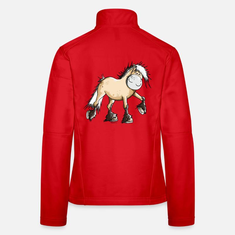 Nele der Norweger - Frauen Softshelljacke - Rot