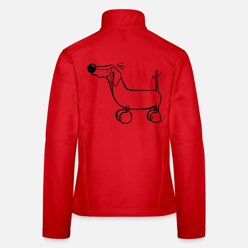 Der Dackel Frauen Softshelljacke