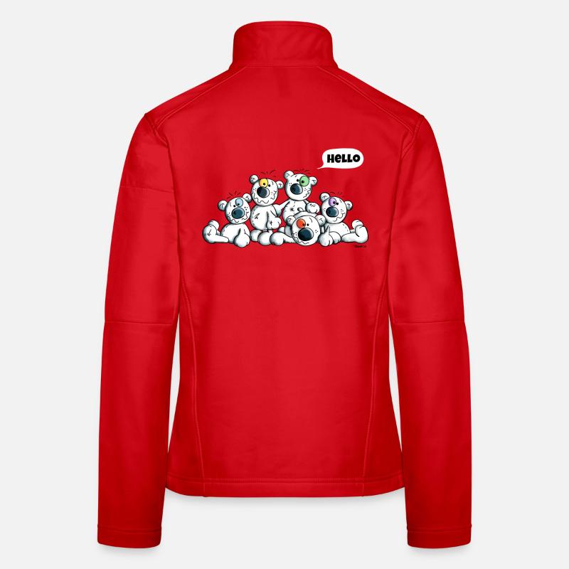 Hello Teddys - Polar Bear - Bears - Comic Women's Softshell Jacket