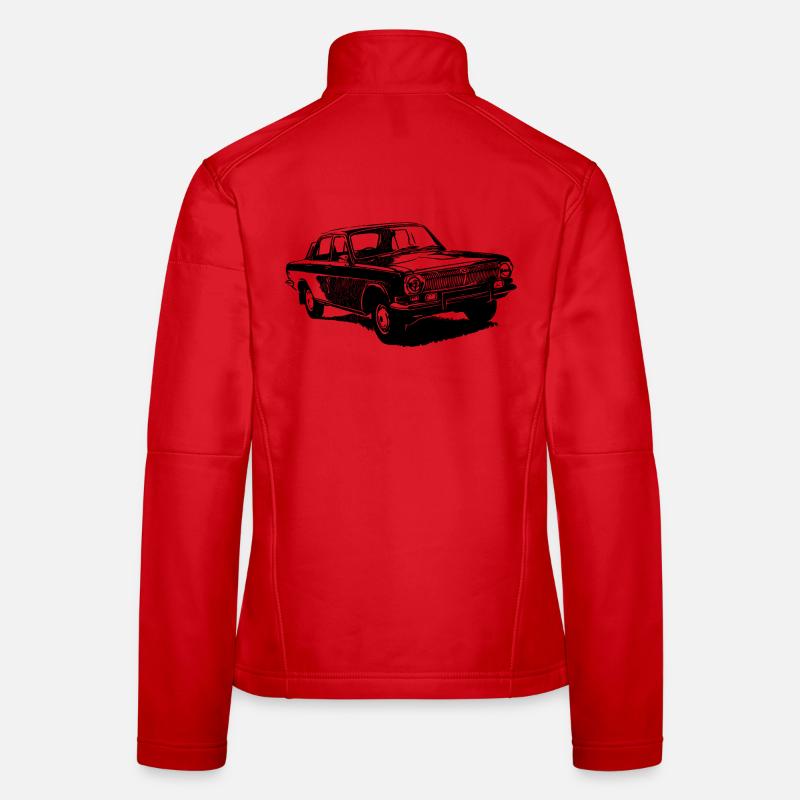 Wolga GAZ 24 - Frauen Softshelljacke - Rot