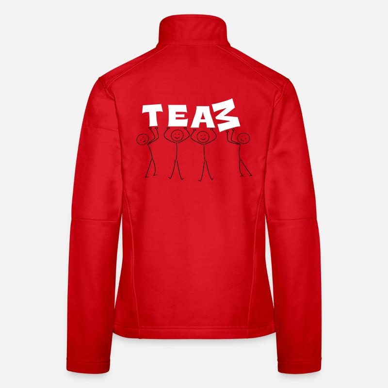 Équipe Veste en tissu softshell Femme