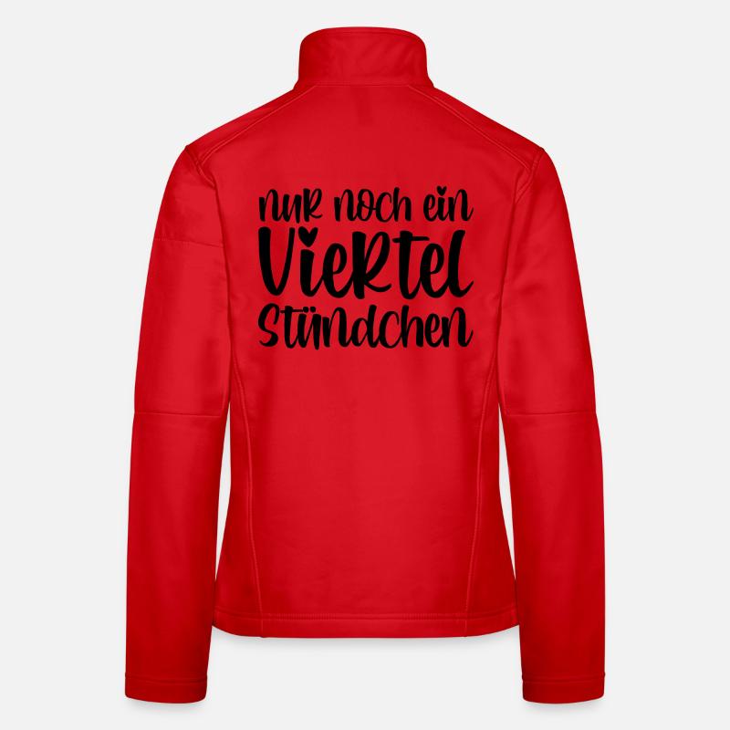 Nur noch ein viertel Stündchen Frauen Softshelljacke