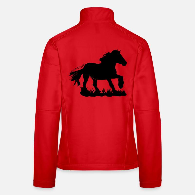 Kaltblut, Kaltblüter, Draft horse Frauen Softshelljacke
