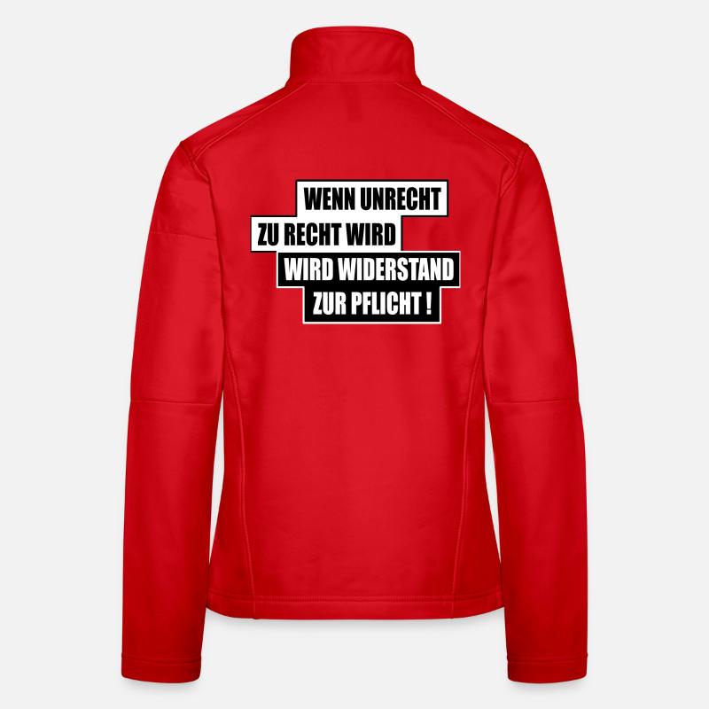 WENN UNRECHT ZU RECHT WIRD Frauen Softshelljacke