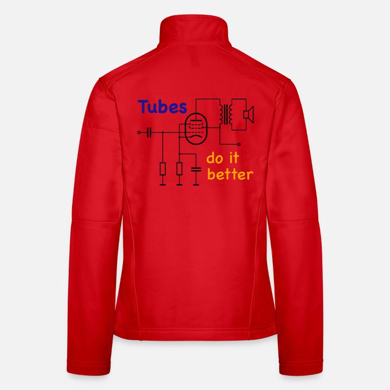 Tubes do it better, sombre Veste en tissu softshell Femme