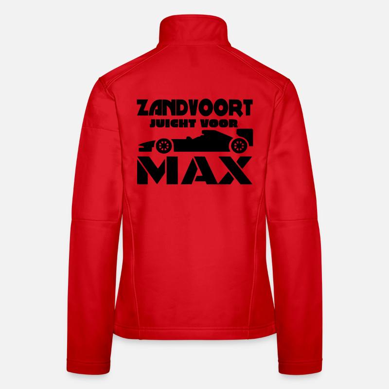 Zandvoort applaudit Max. Accélérez ! Course # Veste en tissu softshell Femme