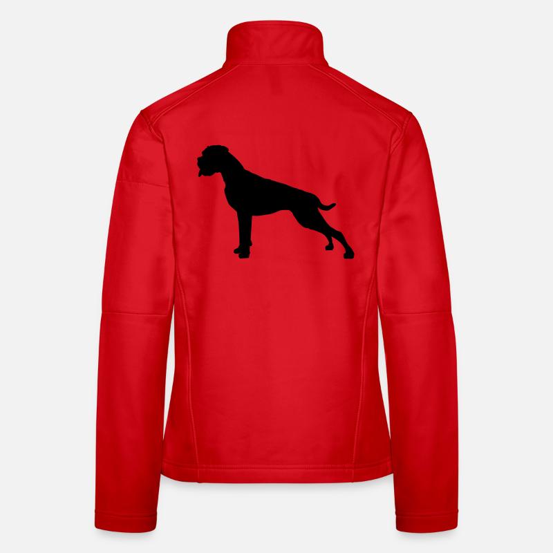Boxer stand silhouette Women's Softshell Jacket