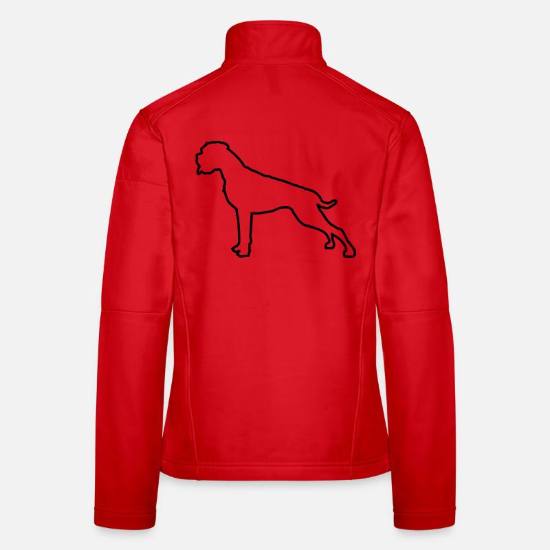 Boxer Outline Women's Softshell Jacket