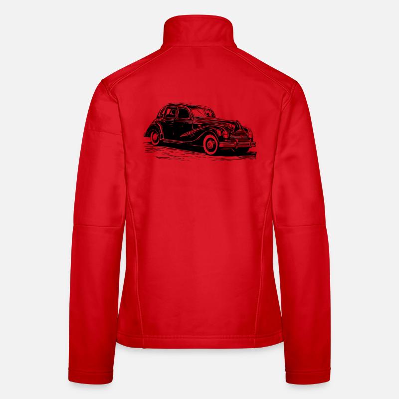 EMW 340/2-Kombi - Frauen Softshelljacke - Rot