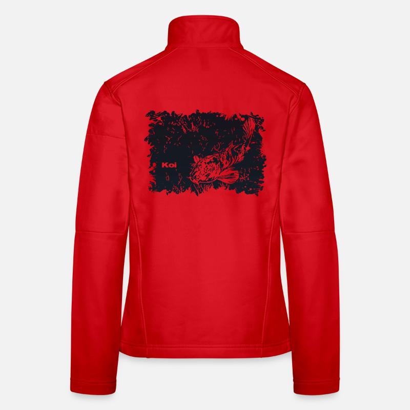 Carpa Koi - Giacca softshell da donna - rosso