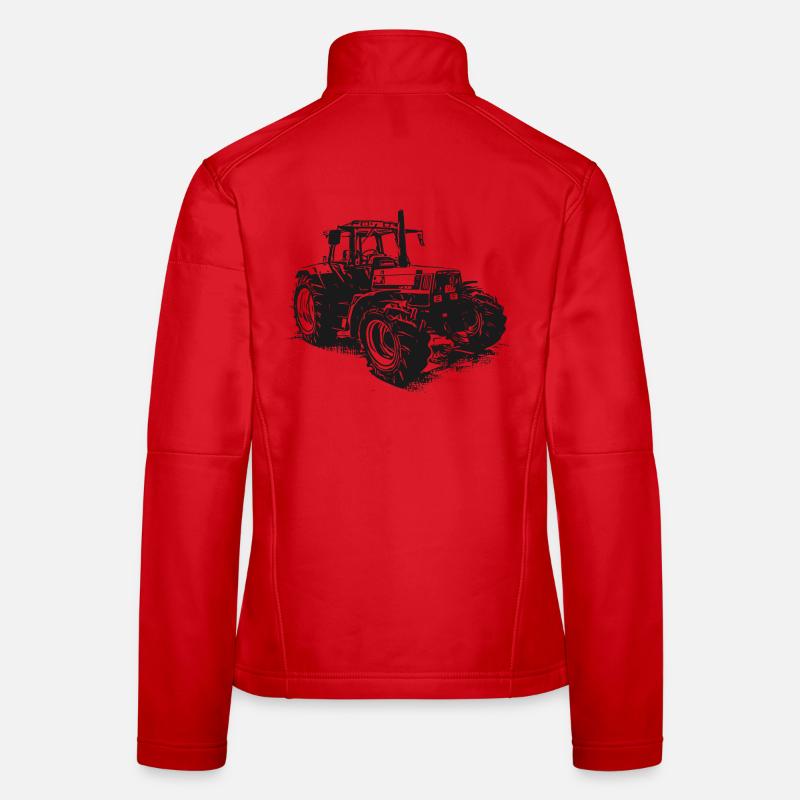 Alter Deutz Traktor - Frauen Softshelljacke - Rot