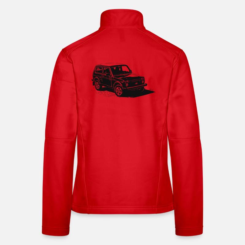 Lada Niva - Frauen Softshelljacke - Rot