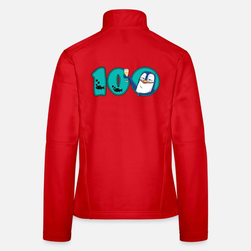 Pingouin du 100e anniversaire Veste en tissu softshell Femme