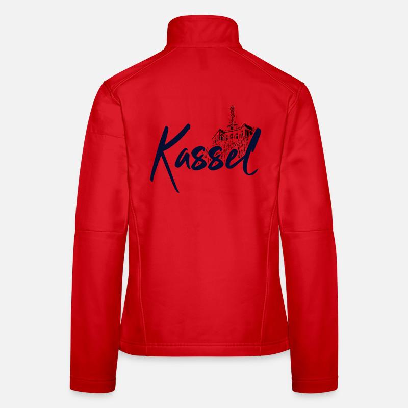 Kassel - Frauen Softshelljacke - Rot